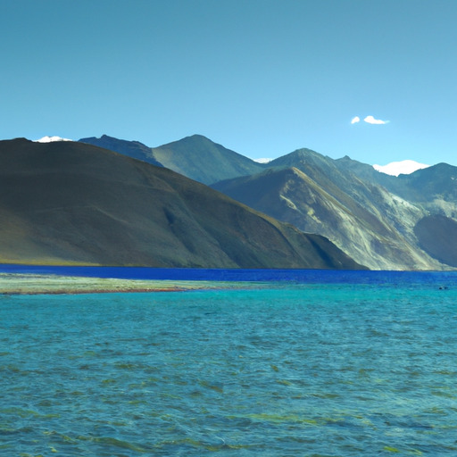 How deep is Pangong Tso lake?