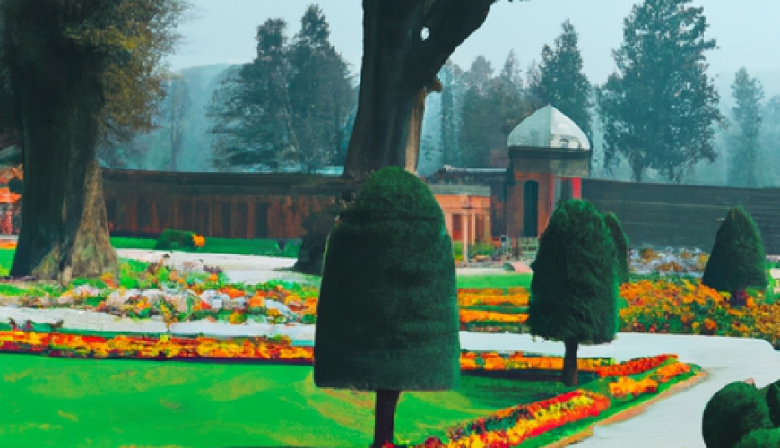 Mughal Gardens in Kashmir